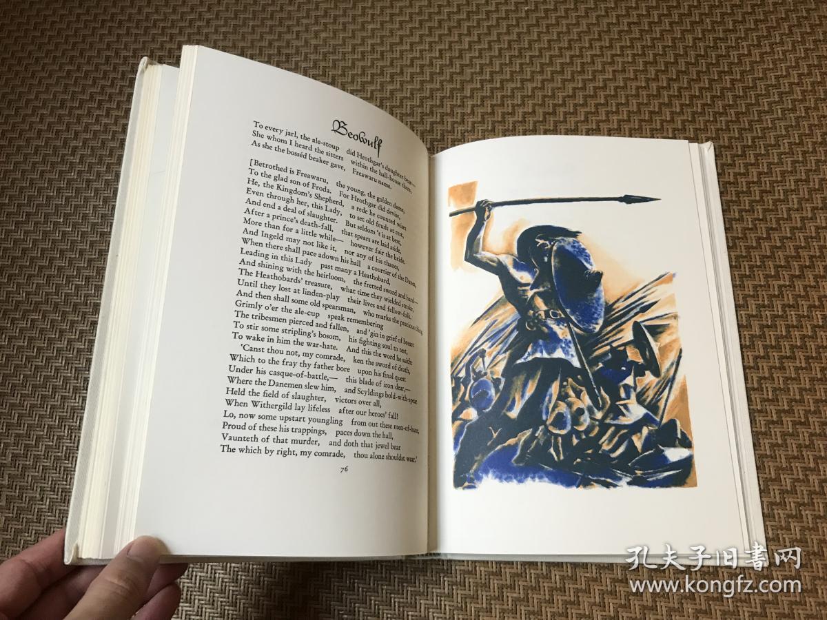 beowulf 贝奥武夫,美国著名木刻版画家lynd ward 插图