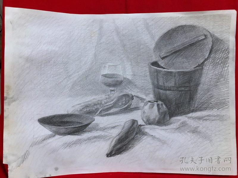素描画,4开,45
