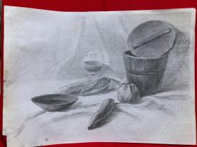 素描画,4开,45