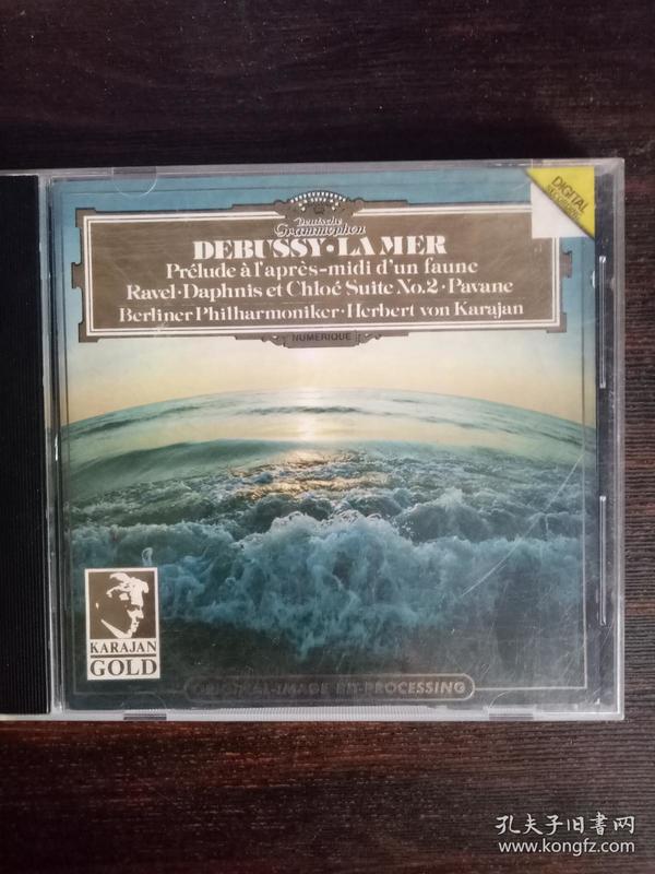 进口cd:德彪西:大海\拉威尔:达夫尼与克洛埃组曲\卡拉扬(cd)(4390082)