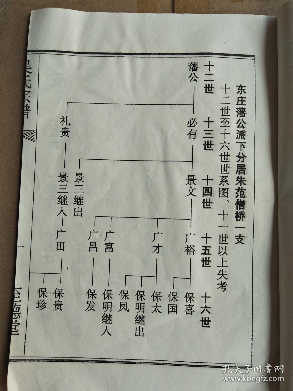 吴氏宗谱【至德堂】建湖支 16开 36页 复印本 1997年版