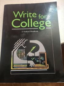 Write For College: A Student Handbook(大学写作：学生手册)