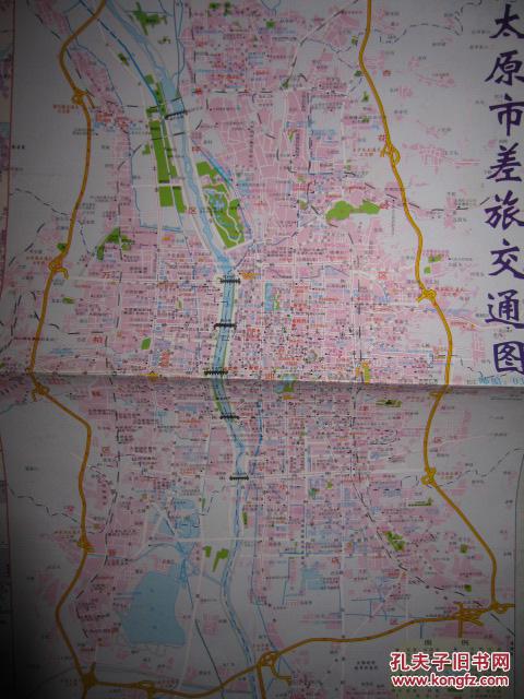 山西省交通图 太原市差旅交通图 2006