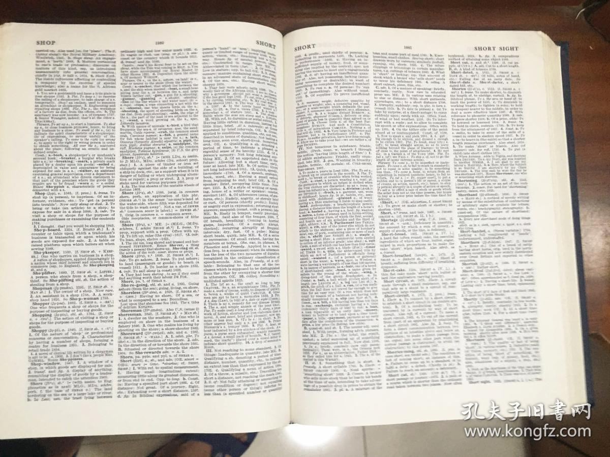 oxford english dictionary 英国进口原版辞典 牛津英语大词典(简明本