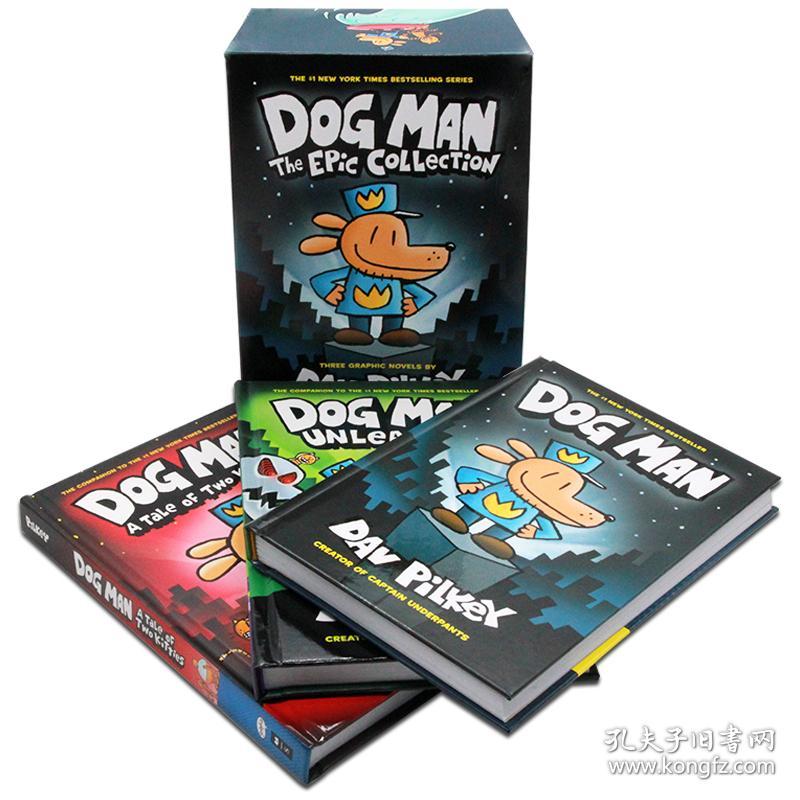 英文原版 神探狗狗的冒险 共3本 Dog Man: The