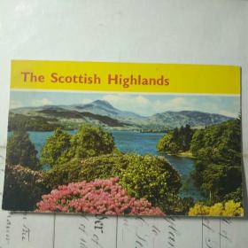 1949年8月3日英国实寄明信片，封面为苏格兰高地