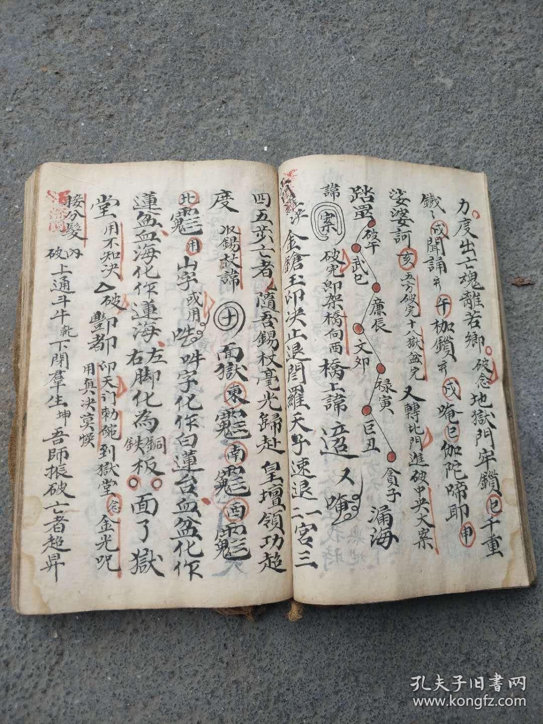 叩师密传一叚,在坛禀告宗师,启师敕水,穿法衣密,勒水口决,监潘口诀