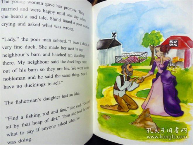 英文原版 少儿口袋装绘本书 the fisherman"s daughter 渔夫的女儿