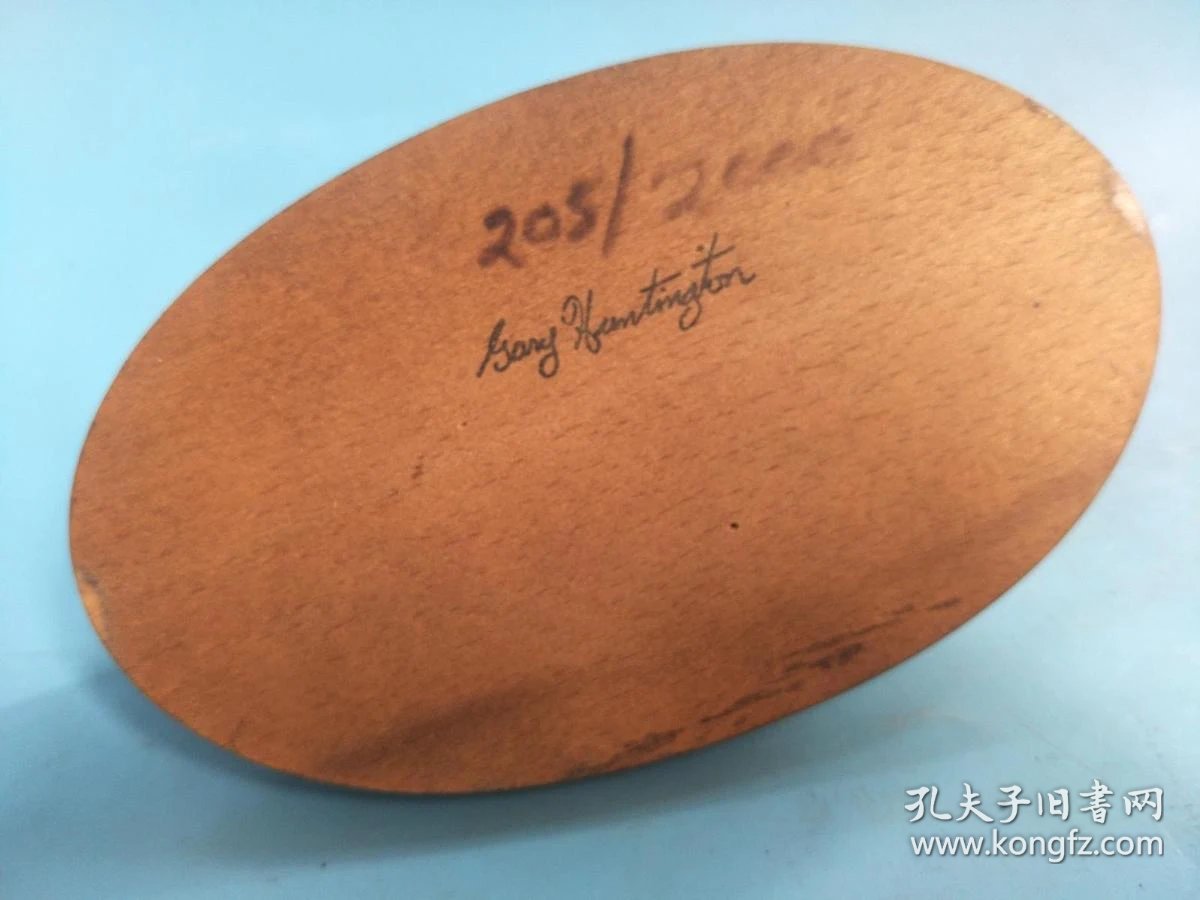 原木托 鸭,收藏品,底部有英文款 重2斤多