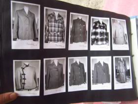 《七八十年代服装样选》8开合页卡纸装、每页