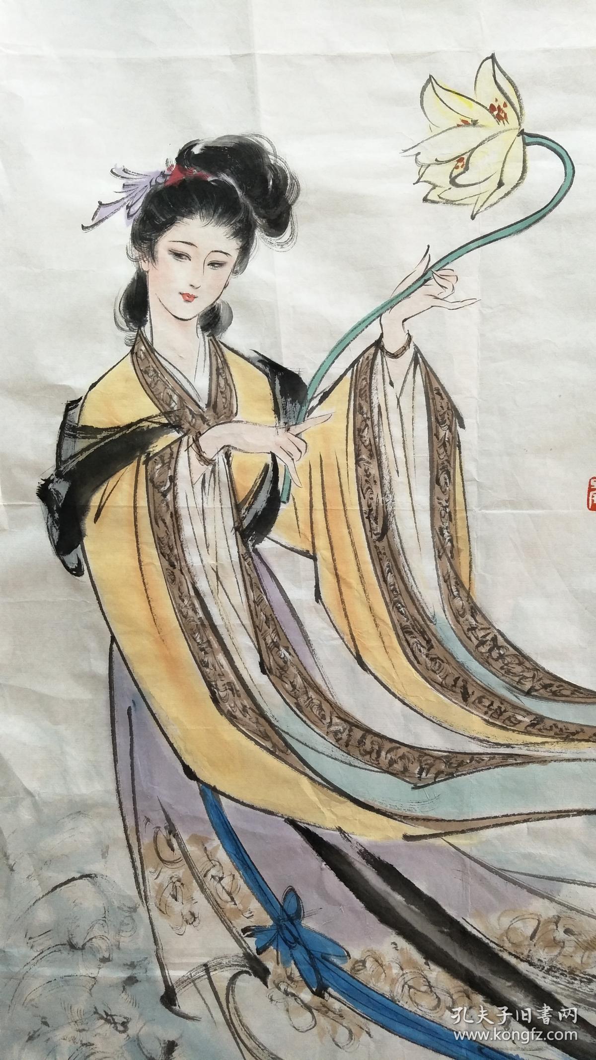 著名书画家:【刘旦宅】精品 人物画 一幅