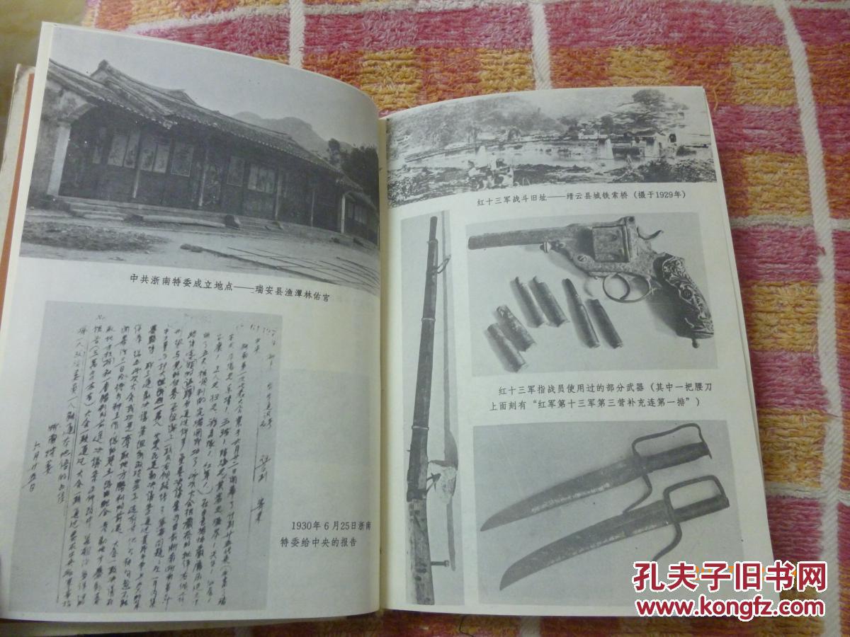 红十三军与浙南特委【88年一版一印 印数仅1千册 精装