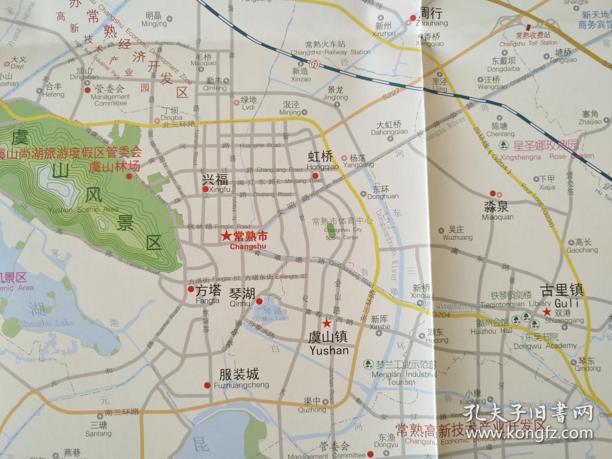 常熟市旅游地图 2017年6月 常熟地图 常熟市地图 苏州