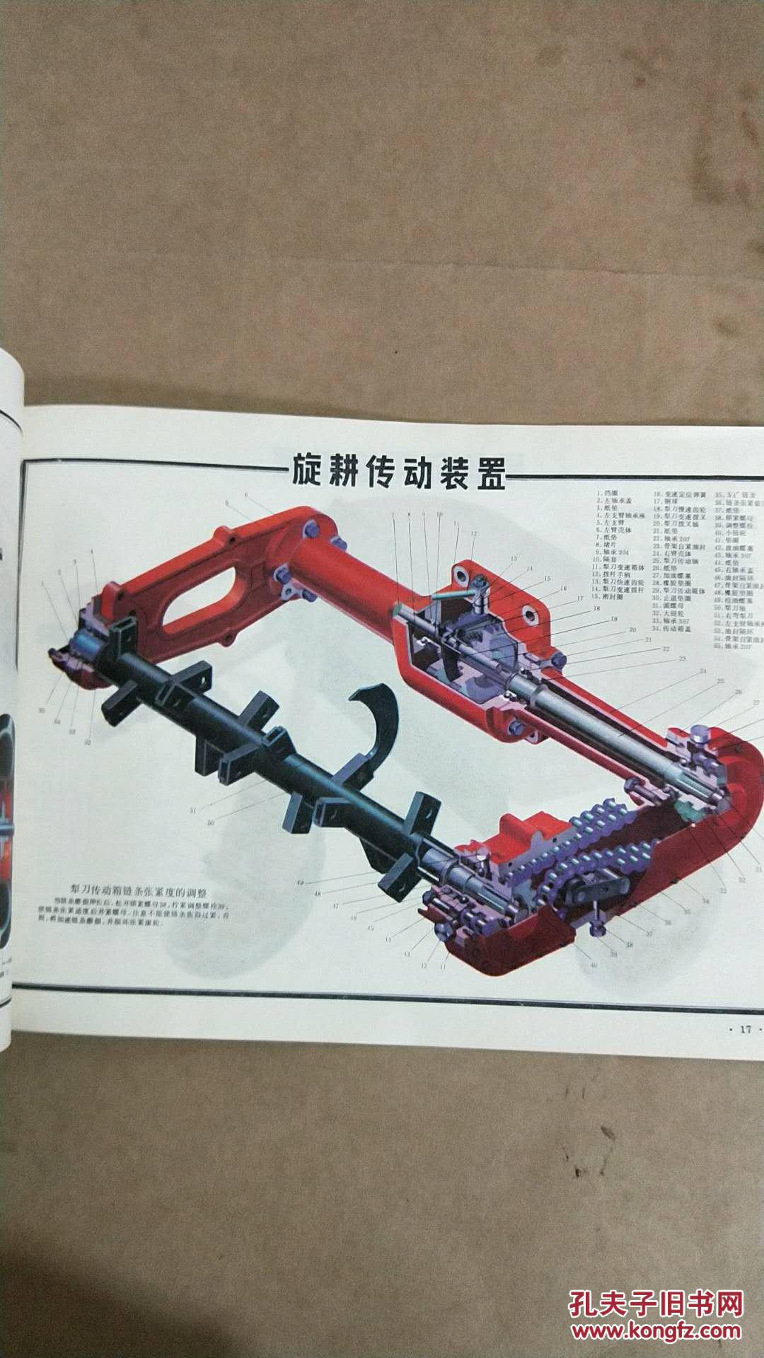 工农12型手扶拖拉机结构图册