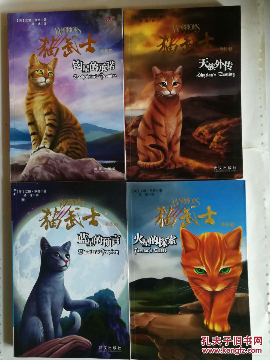 猫武士外传全四册:火星的探索,蓝星的预言,天族外传,钩星的承诺
