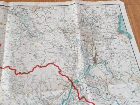 民国日本出版《朝日新闻精选 大阪府近郊地图