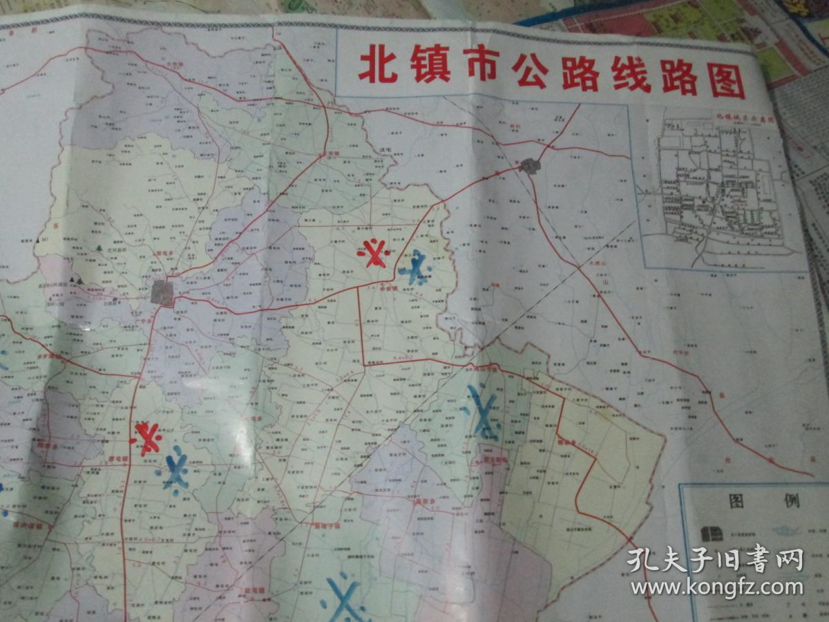 北镇地图:北镇市公路线路图