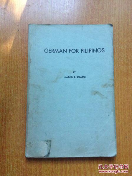 英文原版 GERMAN FOR FILIPINOS基础德语教