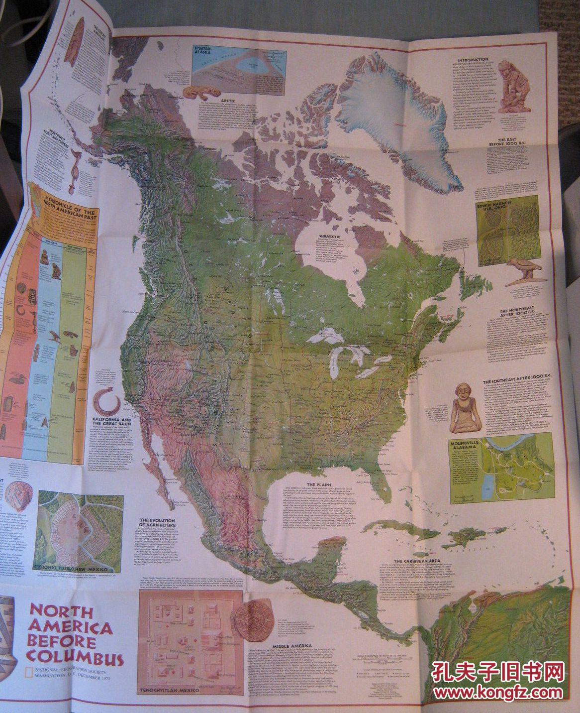 national geographic美国国家地理地图1972年1
