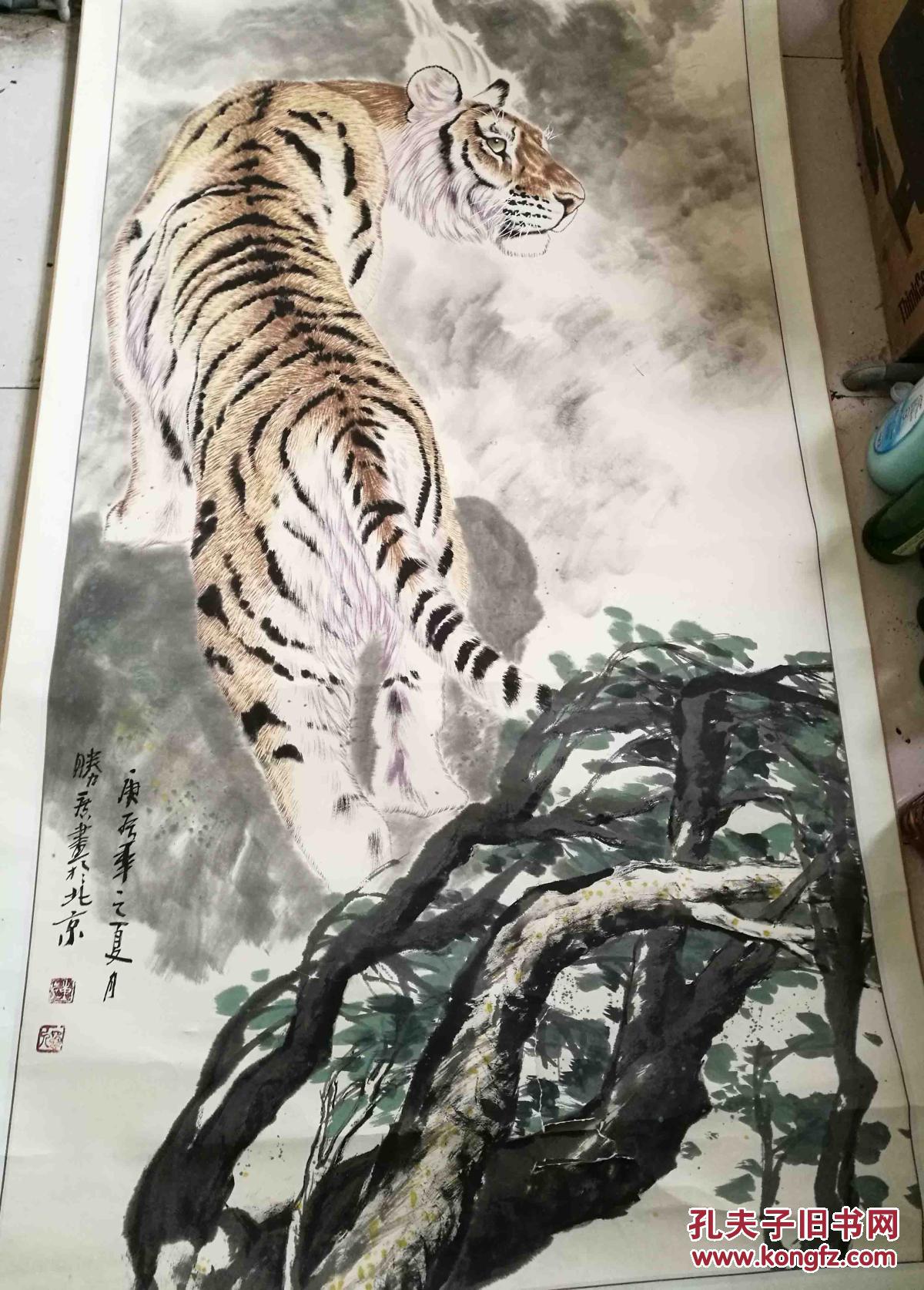 陈胜广 中国美协会员,巴渝艺术学院客座教授 老虎作品 巨幅 保真