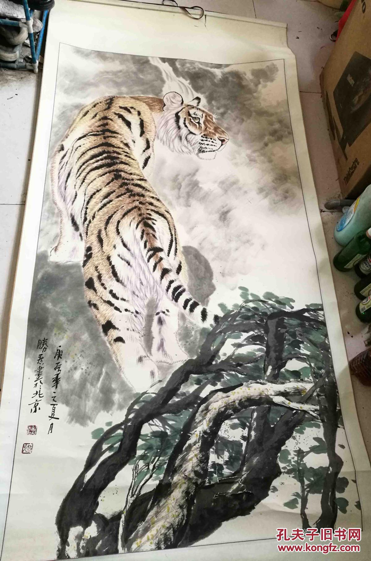 陈胜广 中国美协会员,巴渝艺术学院客座教授. 老虎作品 巨幅 保真