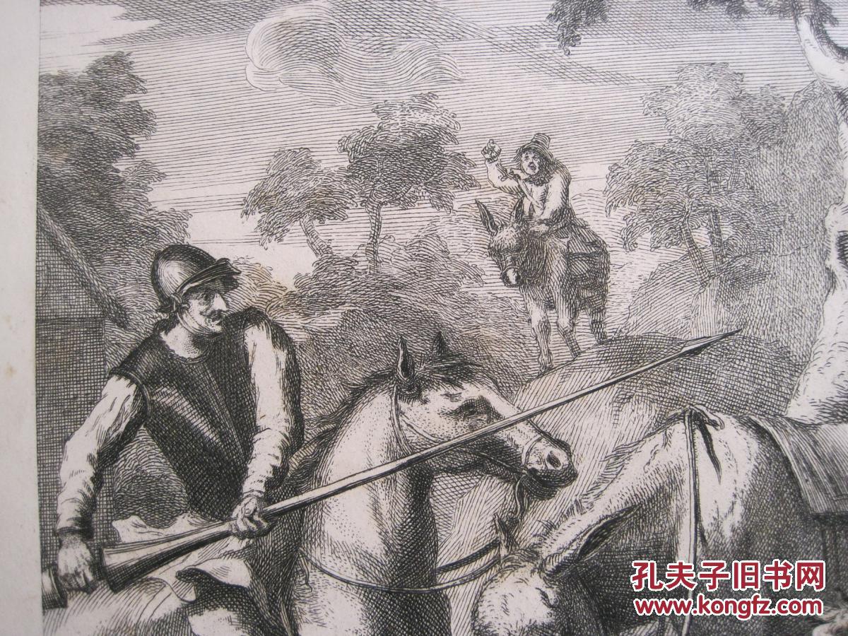 十九世纪 威廉·荷加斯 版画《堂吉诃德插图》版5