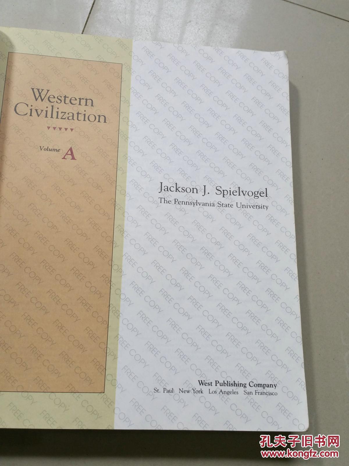 【图】英文原版:Western Civilization(翻译:西方