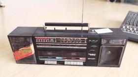 古董老物件 夏普/Sharp 老式卡带机/录音机/收音机