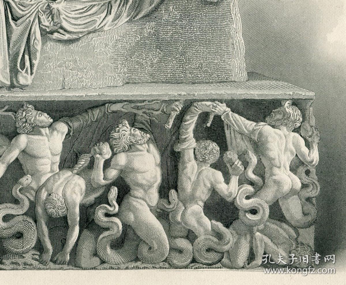 1876年钢版画《阿里阿德涅》31×22.5厘米