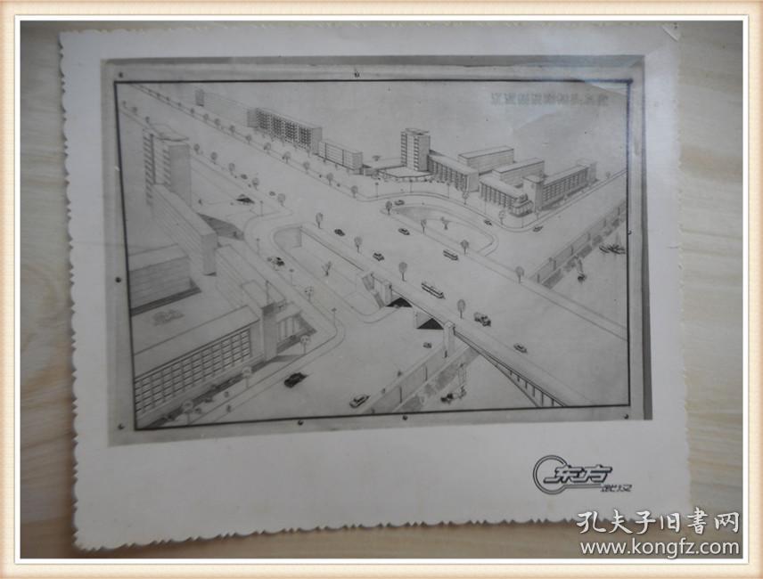 黑白照片: 江汉桥汉阳桥头 武汉东方