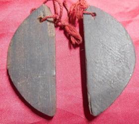 老红木占卦卜算器清代民国期古董小木器