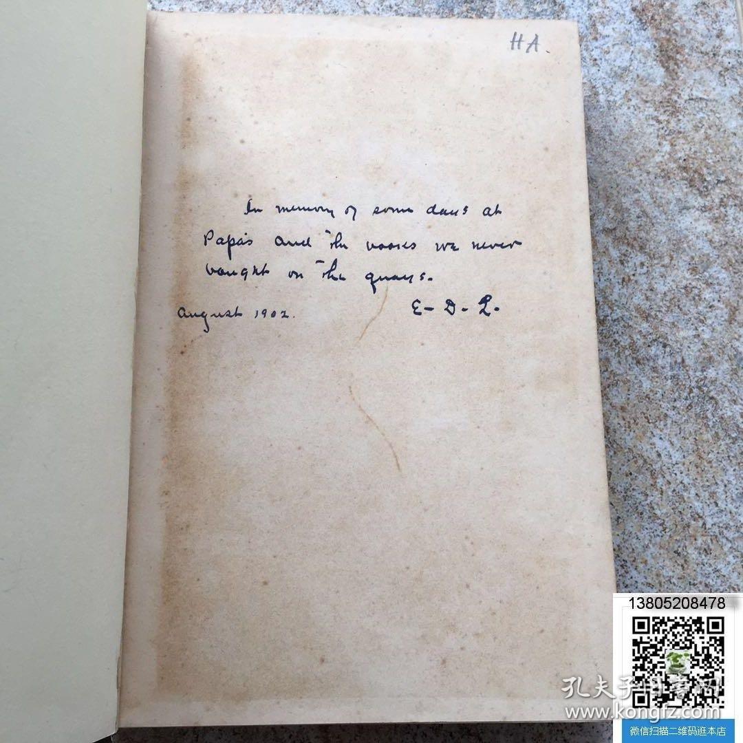 【包邮】1895年英文《猎书家在巴黎》 -- 迷人