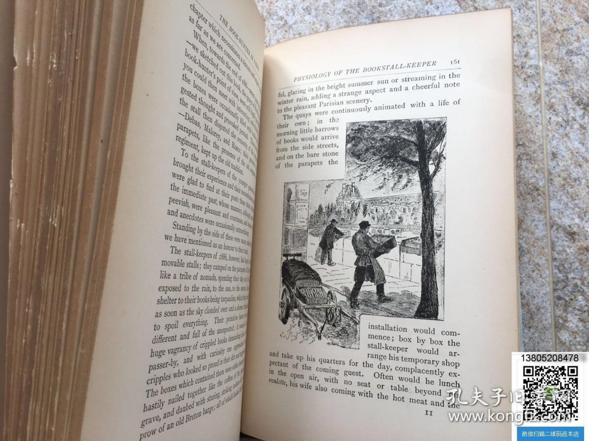 【包邮】1895年英文《猎书家在巴黎》 -- 迷人