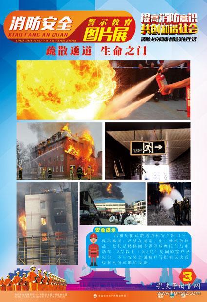 【2018安全月促销】消防安全警示教育图片展宣教挂图