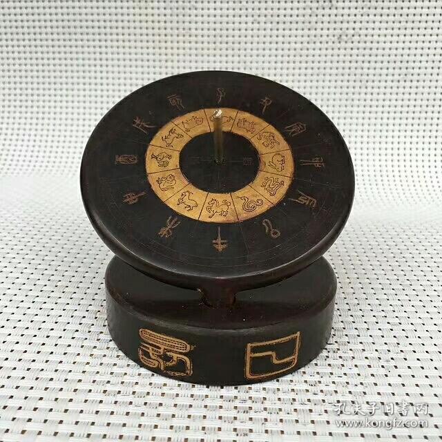 收来的古代紫铜计时器 紫铜十二生肖十二时辰计时摆件