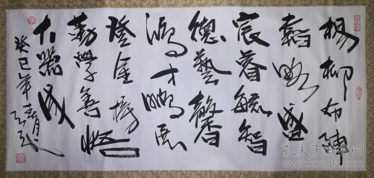 手书真迹书法:张云龙行草横幅