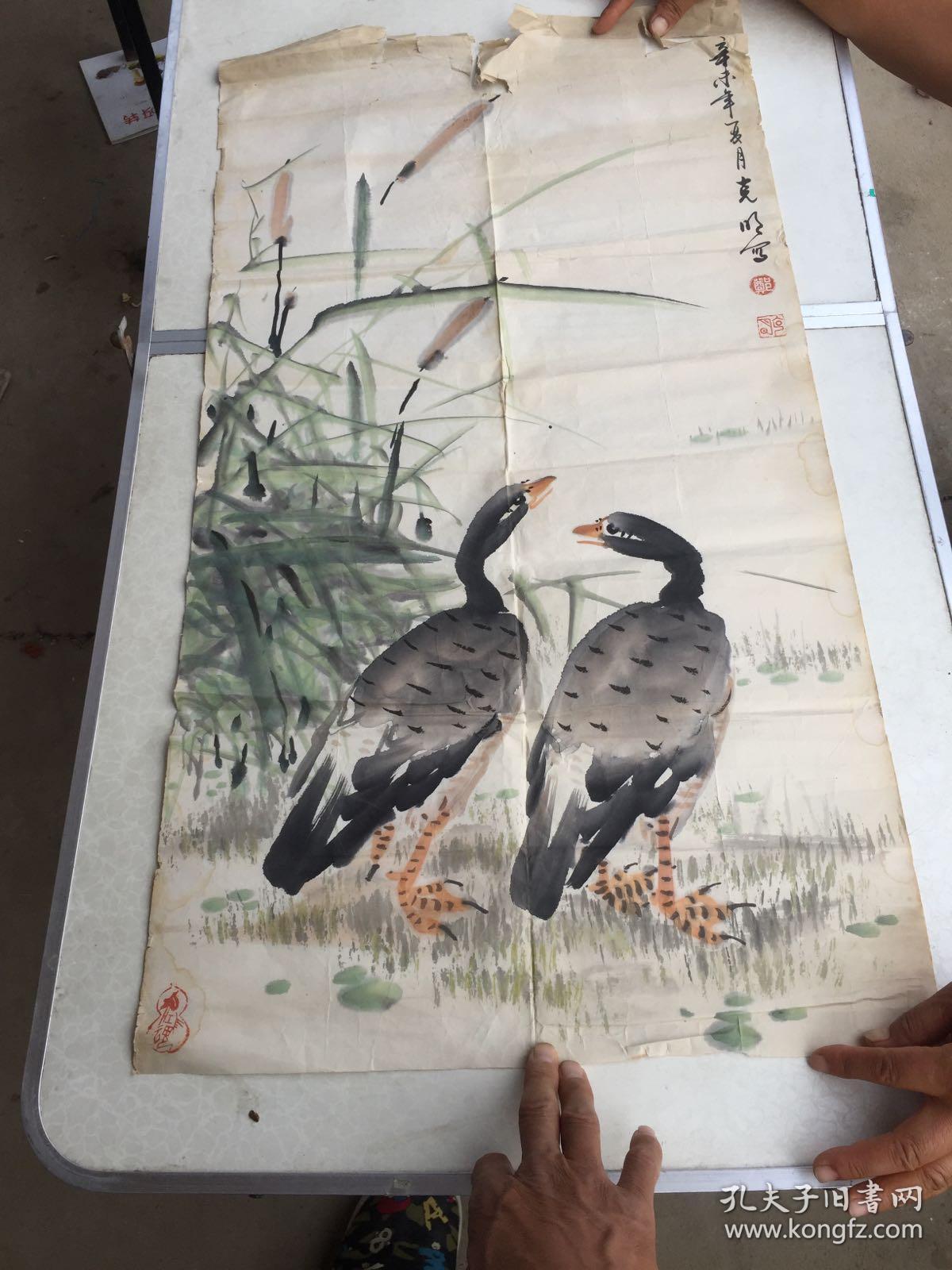 花鸟画家 郑克明 画一张保真请看图