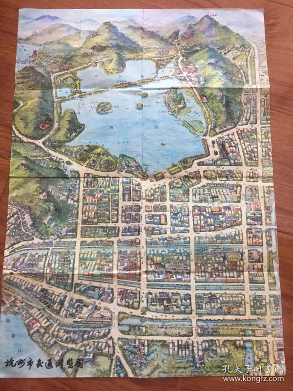 1985年杭州市交通游览图