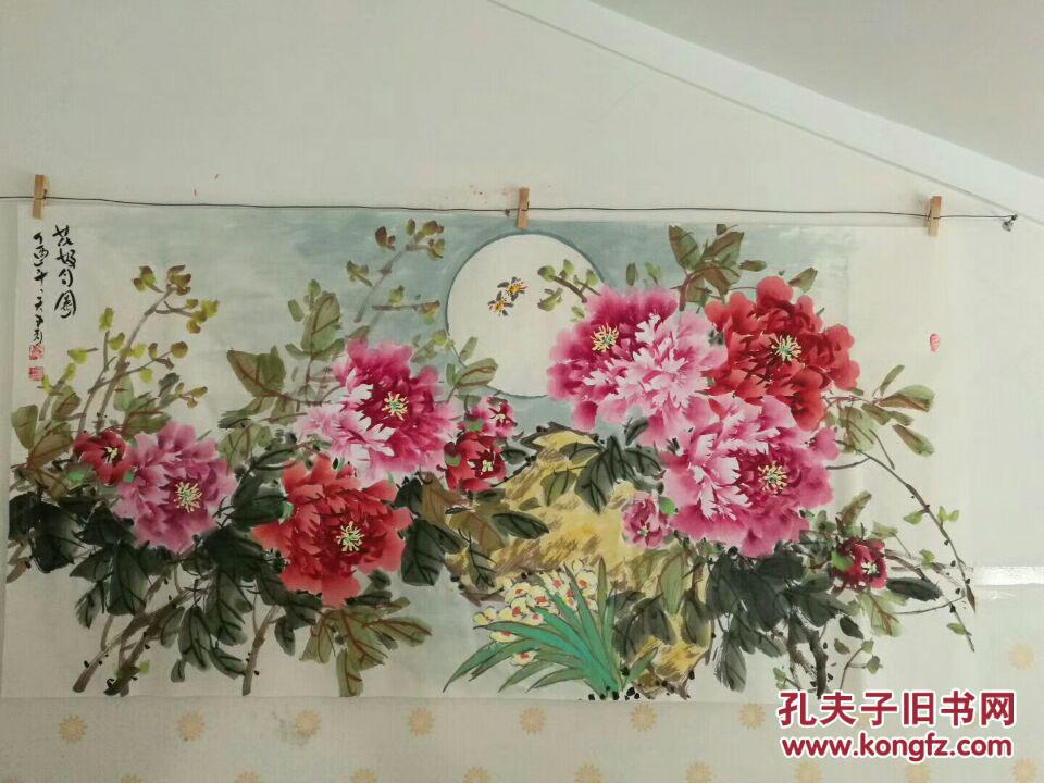 名家国画纯手绘 特色牡丹 字画送礼挂家 特价 6天左右