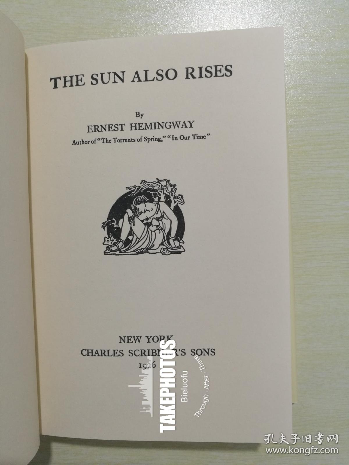 the sun also rises《太阳照常升起》 hemingway 海明威名著 布面精装