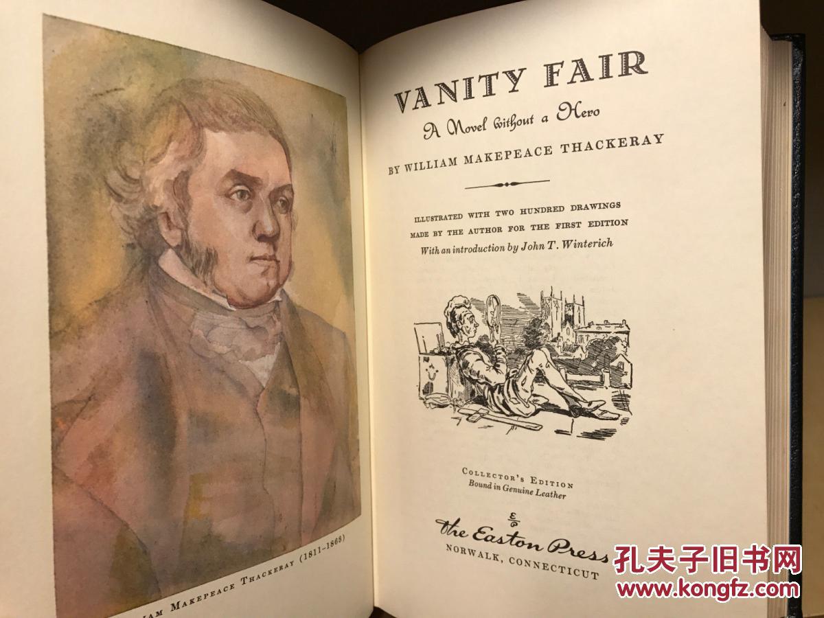 萨克雷 《名利场》easton press vanity fair by william makepeace
