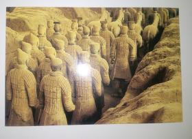 明信片：秦の始皇帝の兵马俑：军阵の后方