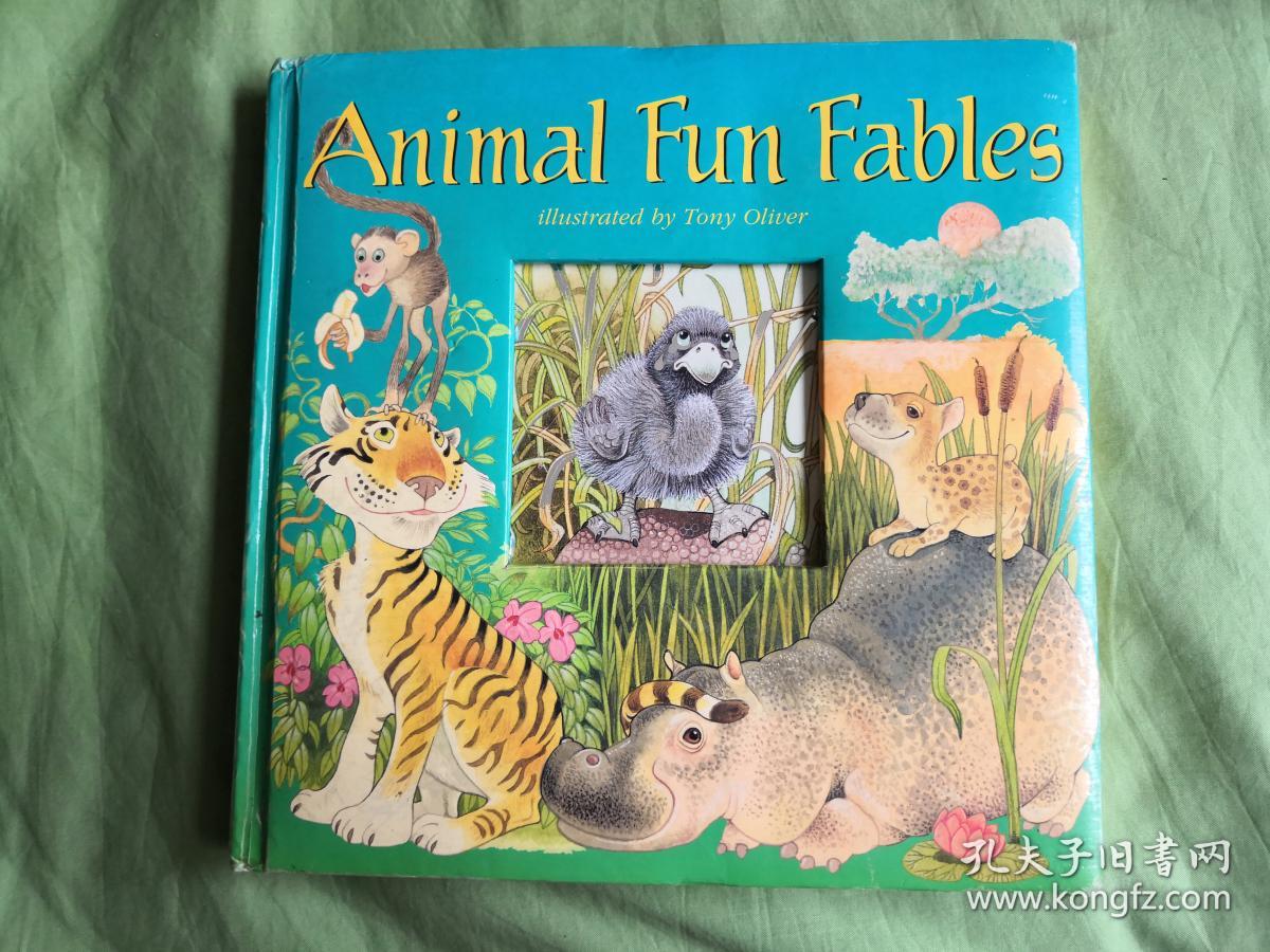 animal fun fables 动物趣味寓言(精装方本 英文原版彩色连环画书)书