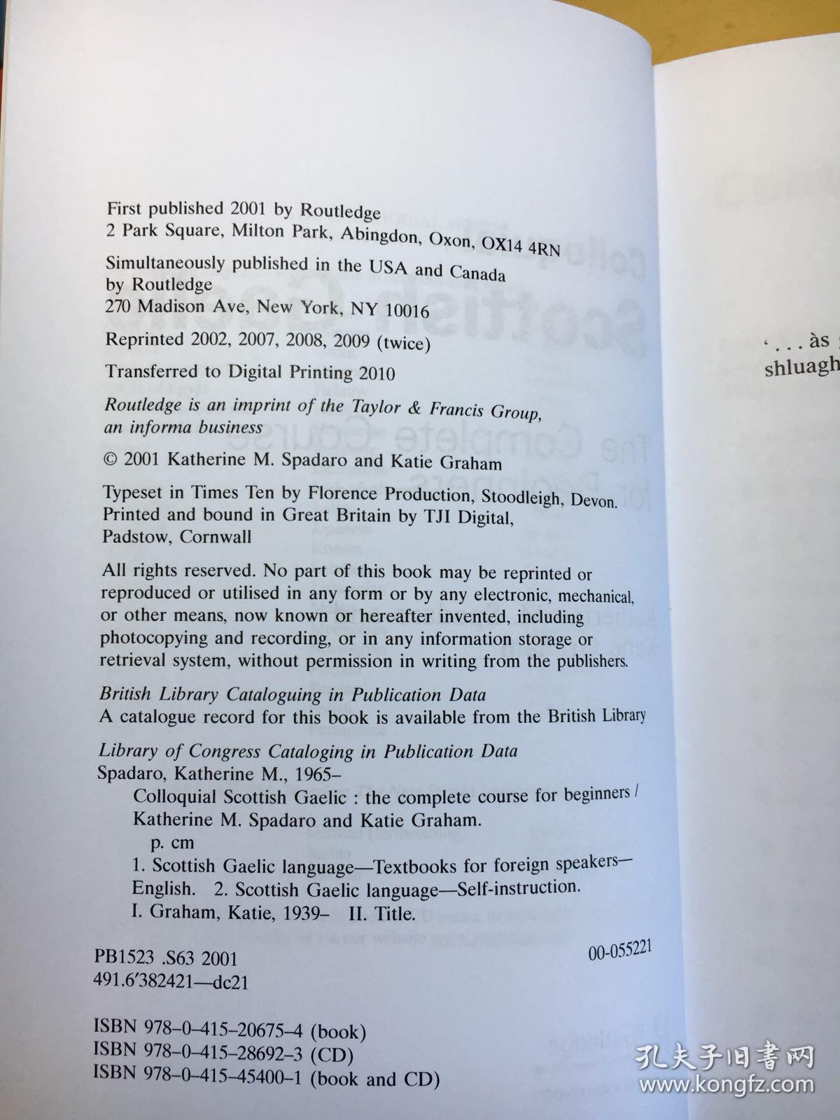 scottish gaelic,scottishhouse colloquial scottish gaelic: the complete(苏格兰盖尔语入门教程)