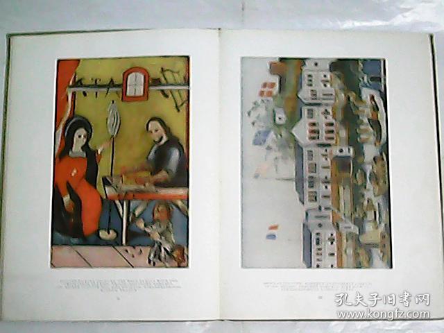folk painting on glass 流传民间的玻璃绘画 / 稀有捷克斯洛伐克1920