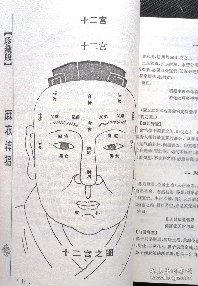 包邮图解麻衣神相 麻衣道者 看相面相手相 相术大全大师算命书籍