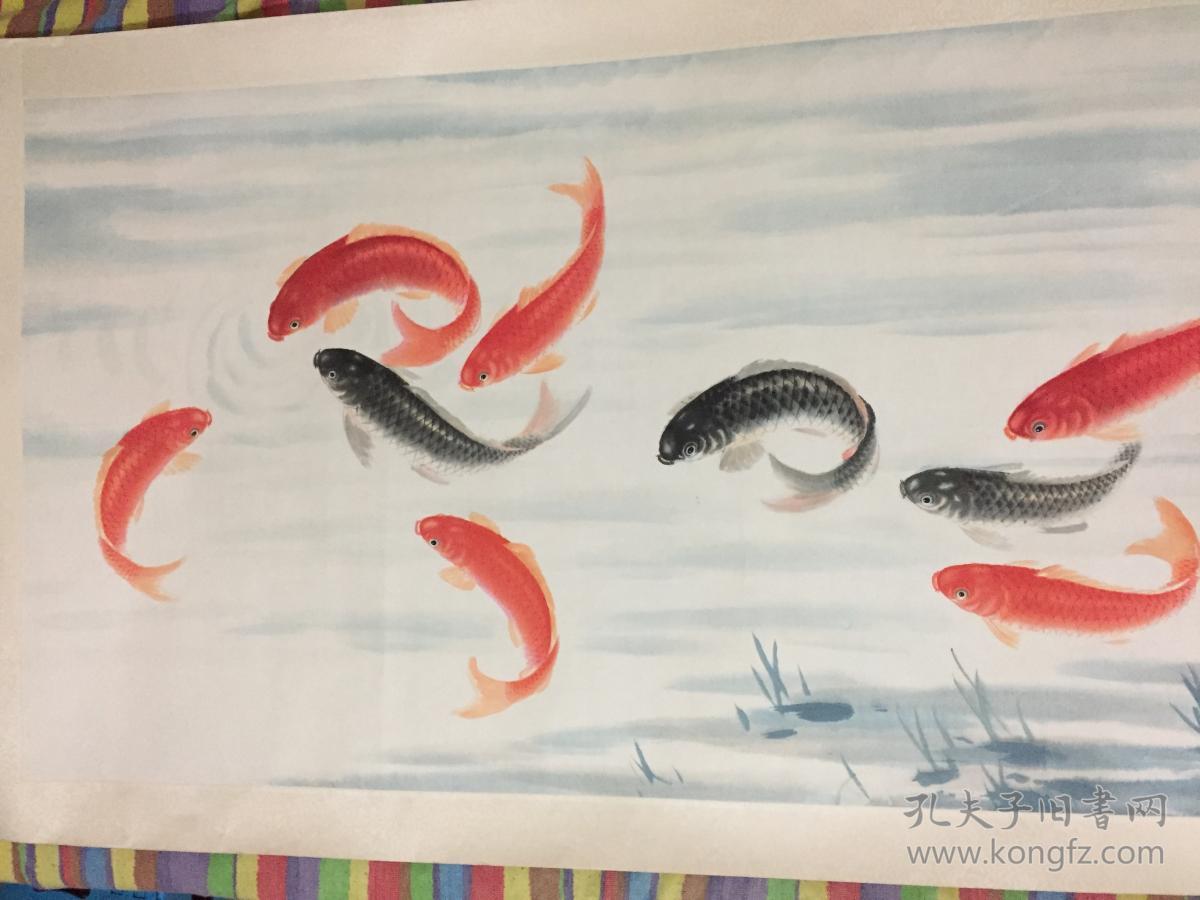 中国画院名家 周升达 国画作品《富贵久鱼》