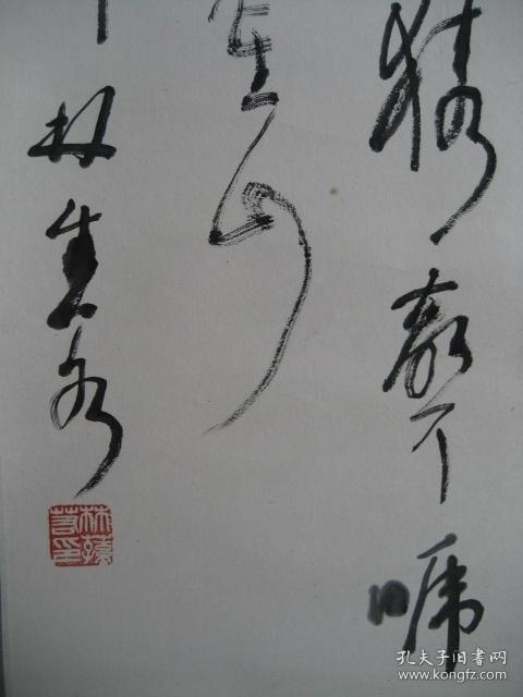 林散之先生长女:林荪若(林生若)1987年的草书作品《李白.