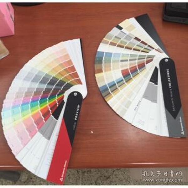 本杰明摩尔色卡 benjamin moore 两本 本杰明涂料油漆色卡