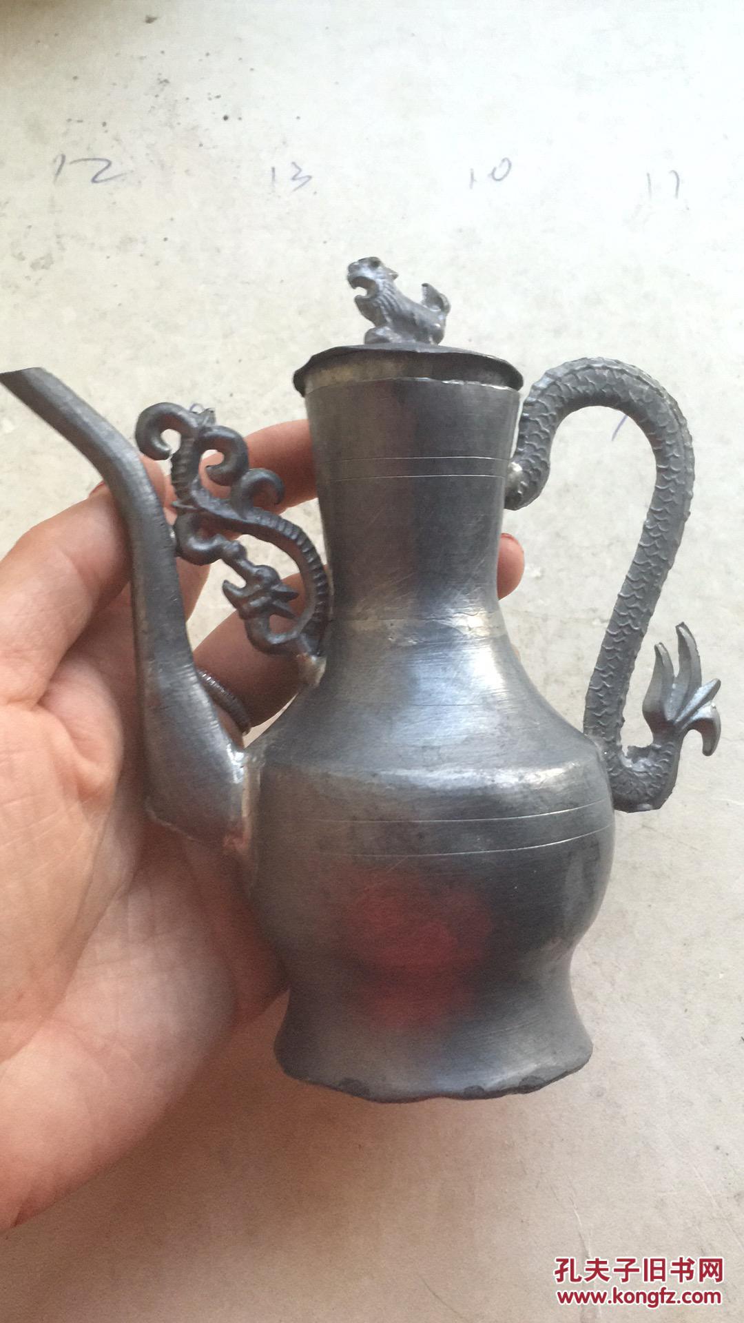 老式精美锡壶5,【包老】早已退出历史舞台,稀少,收藏精品,喜欢的朋友